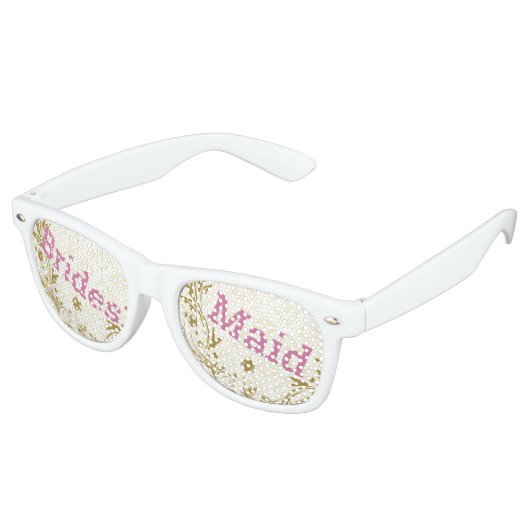 BRIDESMAID retro Shades / Fun Party Sunbribribril Retro Zonnebril (Gekanteld)