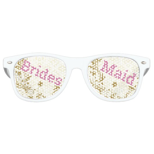 BRIDESMAID retro Shades / Fun Party Sunbribribril Retro Zonnebril (Voorkant)
