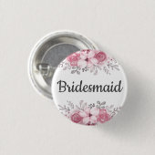 Bridesmaid Ronde Button 3,2 Cm (Voorkant /achterkant)