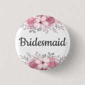 Bridesmaid Ronde Button 3,2 Cm (Voorkant)
