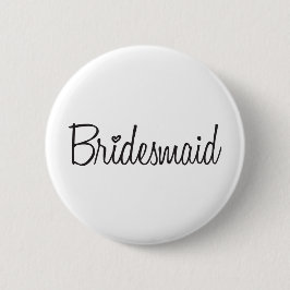 Bridesmaid Ronde Button 5,7 Cm