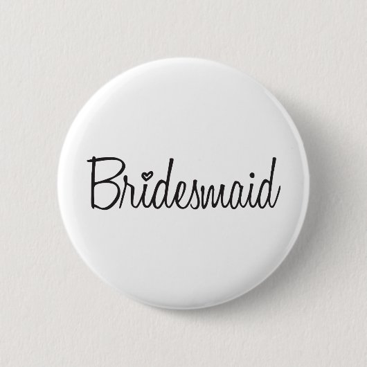 Bridesmaid Ronde Button 5,7 Cm (Voorkant)