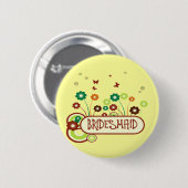 Bridesmaid Ronde Button 5,7 Cm (Voorkant /achterkant)