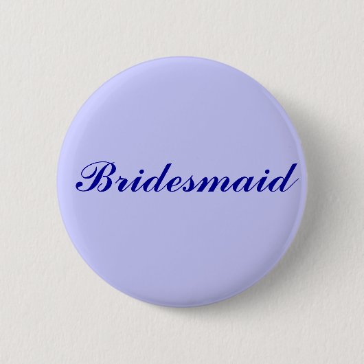 Bridesmaid Ronde Button 5,7 Cm (Voorkant)
