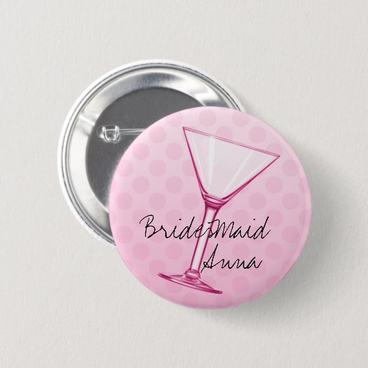 BridesMaid Ronde Button 5,7 Cm (Voorkant /achterkant)