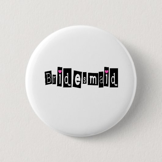Bridesmaid Ronde Button 5,7 Cm (Voorkant)