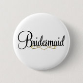 Bridesmaid Ronde Button 5,7 Cm (Voorkant)
