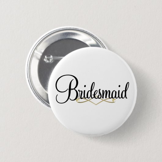 Bridesmaid Ronde Button 5,7 Cm (Voorkant /achterkant)