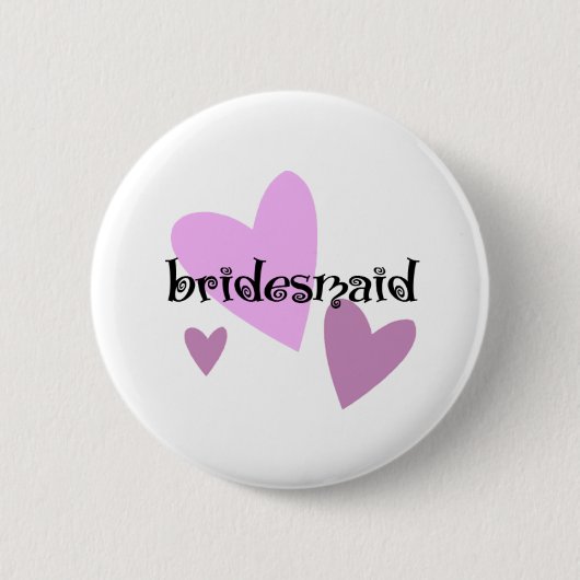 Bridesmaid Ronde Button 5,7 Cm (Voorkant)