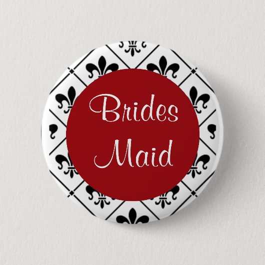 Bridesmaid Ronde Button 5,7 Cm (Voorkant)