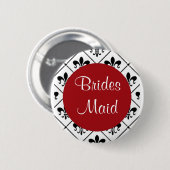 Bridesmaid Ronde Button 5,7 Cm (Voorkant /achterkant)