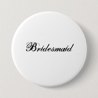 Bridesmaid Ronde Button 7,6 Cm