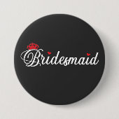 Bridesmaid Ronde Button 7,6 Cm (Voorkant)