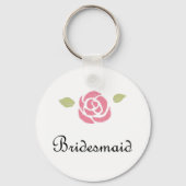 Bridesmaid Roos Sleutelhanger (Voorkant)