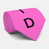 BRIDESMAID Roze Stropdas (Opgerold)