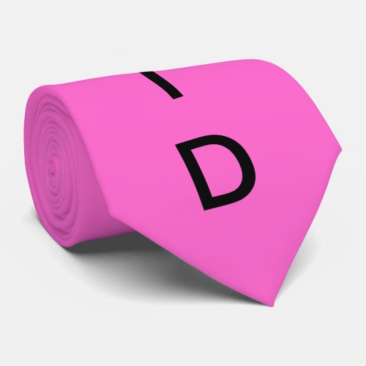 BRIDESMAID Roze Stropdas (Opgerold)