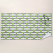 Bridesmaid Seersucker & Limes Fiesta Party Towel Strandlaken (Voorkant)