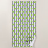 Bridesmaid Seersucker & Limes Fiesta Party Towel Strandlaken (Voorkant)