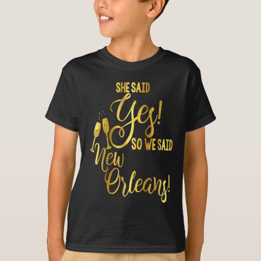 Bridesmaid Shirt Bachelorette She Said Yes We New  (Voorkant)