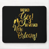 Bridesmaid Shirt Bachelorette She Said Yes We New Muismat (Voorkant)