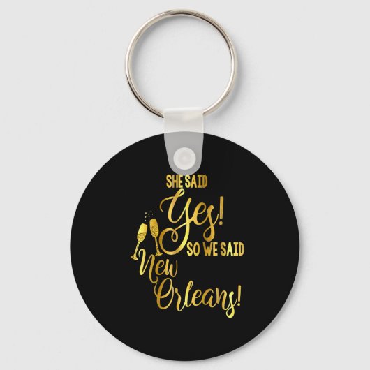 Bridesmaid Shirt Bachelorette She Said Yes We New Sleutelhanger (Voorkant)