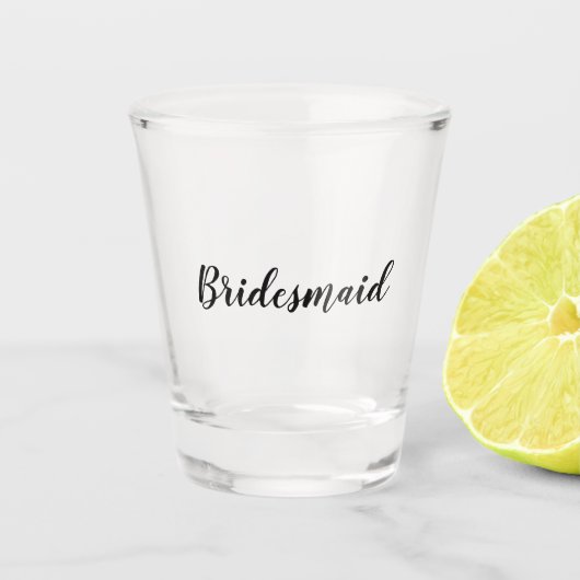 Bridesmaid Shot Glas (Voorkant)