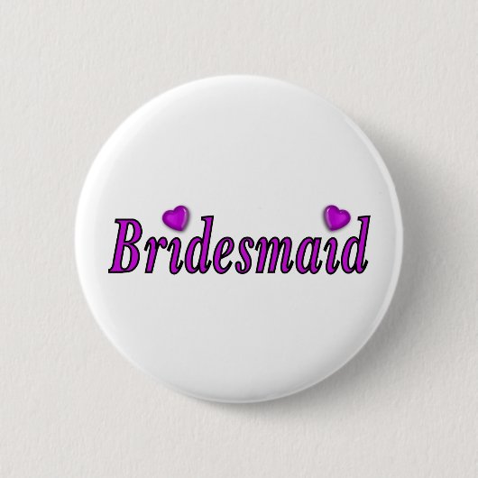 Bridesmaid Simply Love Ronde Button 5,7 Cm (Voorkant)