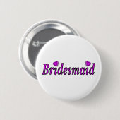 Bridesmaid Simply Love Ronde Button 5,7 Cm (Voorkant /achterkant)