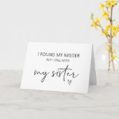 Bridesmaid Sister Voorstel Gevolgde Kaart (Gele Bloem)