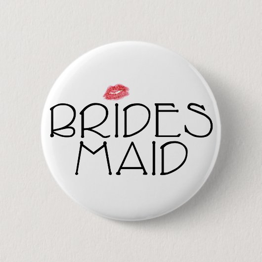 Bridesmaid Smooch Ronde Button 5,7 Cm (Voorkant)
