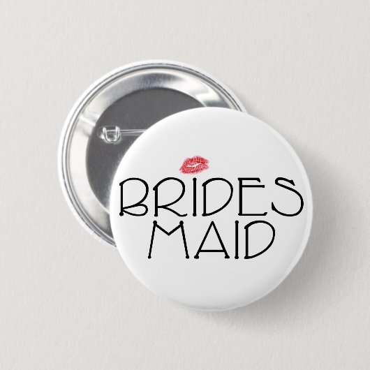 Bridesmaid Smooch Ronde Button 5,7 Cm (Voorkant /achterkant)