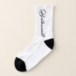 "Bridesmaid"-sockets Sokken<br><div class="desc">"Bridesmaid" Socks is een geweldig cadeau!</div>