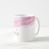 BRIDESMAID SQUAD GOALS - SOFT PINK WATERVERF KOFFIEMOK (Voorkant rechts)