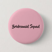 Bridesmaid Squad Ronde Button 5,7 Cm (Voorkant)