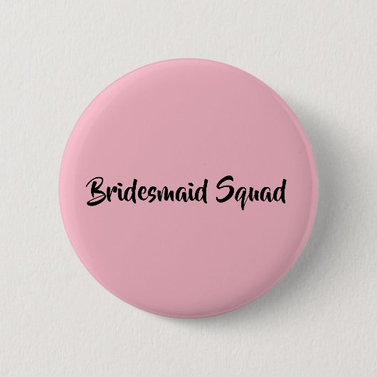 Bridesmaid Squad Ronde Button 5,7 Cm (Voorkant)
