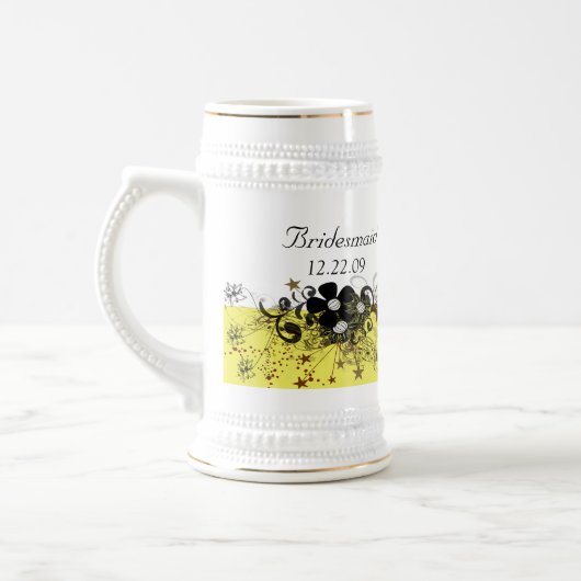 Bridesmaid Stein - Geel Bierpul (Links)