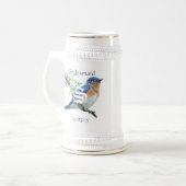 Bridesmaid Stein Wedding Bluebird Bierpul (Voorkant links)