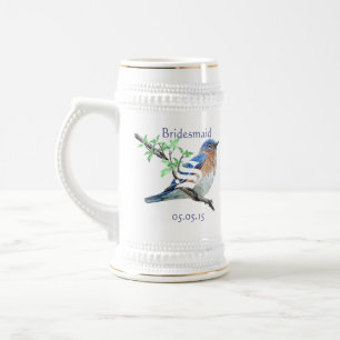 Bridesmaid Stein Wedding  Bluebird Bierpul
