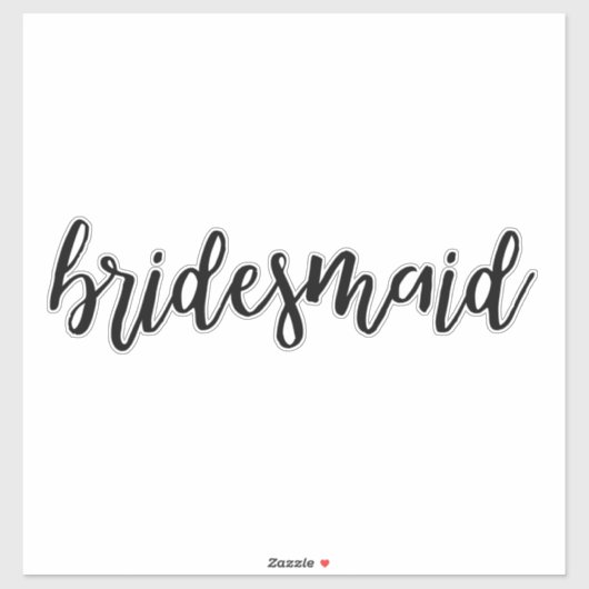 Bridesmaid Sticker (Vel)