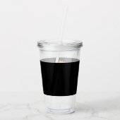 Bridesmaid Sunflower Country Weddenschap Gepersona Acryl Drinkbeker (Achterkant)