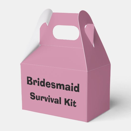 Bridesmaid Survival Kit Box Bedankdoosjes (Voorkant Zijde)