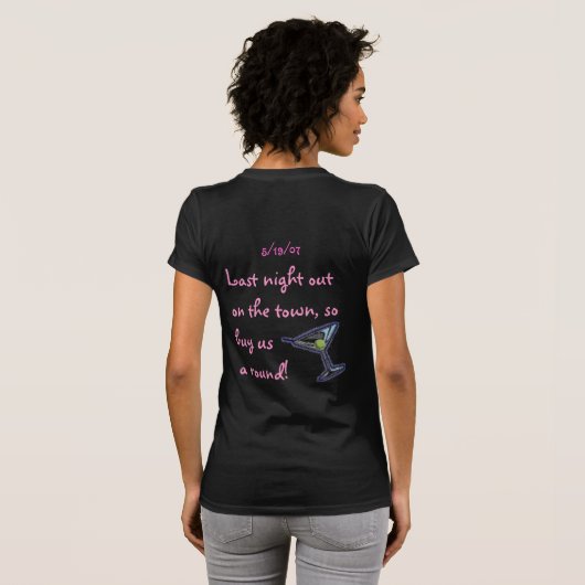 Bridesmaid T-shirt (Achterkant volledig)