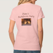 Bridesmaid t-shirt voor Bachelorette party (Achterkant)