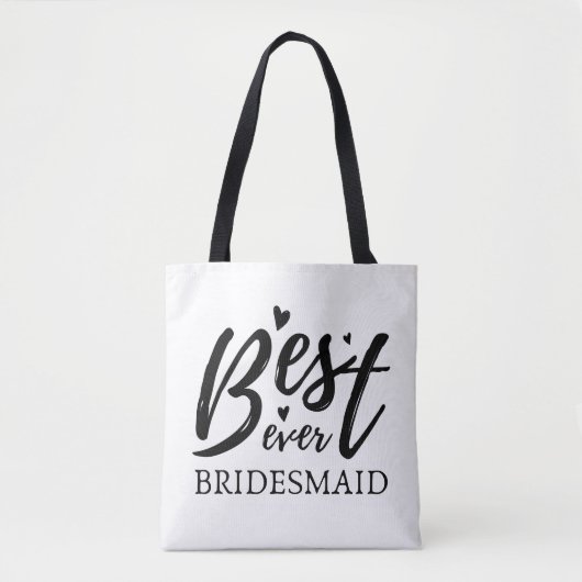 Bridesmaid Tas, Bridal Party Canvas tas (Voorkant)