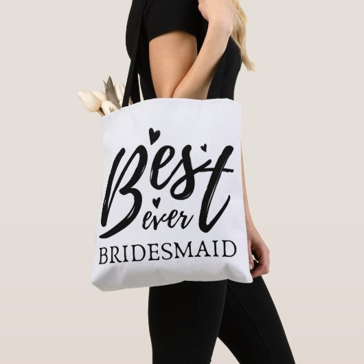 Bridesmaid Tas, Bridal Party Canvas tas (Dichtbij)