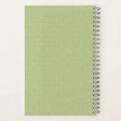 Bridesmaid Textured Grass Green Typographic Notitieboek (Achterkant)