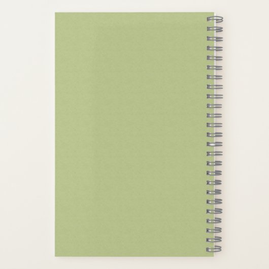Bridesmaid Textured Grass Green Typographic Notitieboek (Achterkant)