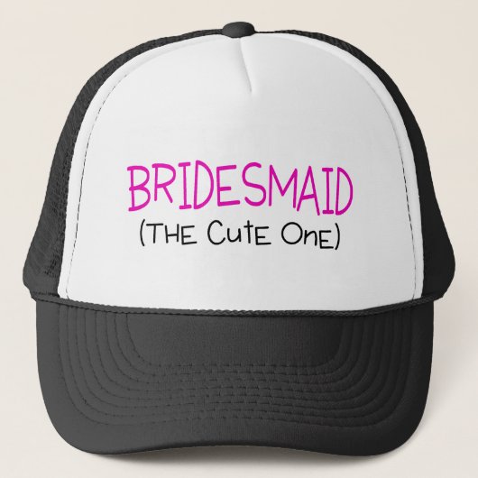 Bridesmaid the Cute One Trucker Pet (Voorkant)