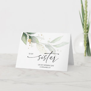 Bridesmaid to Sister Weddag Gift van Bride Kaart