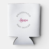 Bridesmaid Typografische Koelbox Blikjeskoeler (Voorkant)